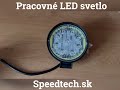 LED pracovné svetlo - 9x 3W LED s pozičným svetlom / 10-30V / ECE R10 (128x112x25mm) - Video Youtube