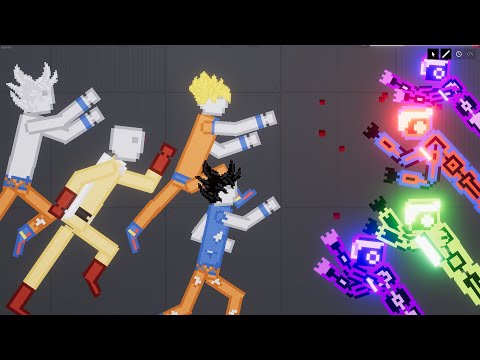 SAITAMA and GOKU vs HI-tech soldier│ PEOPLE PLAYGROUND