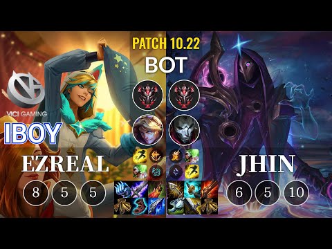 VG iBoy Ezreal vs Jhin Bot - KR Patch 10.22