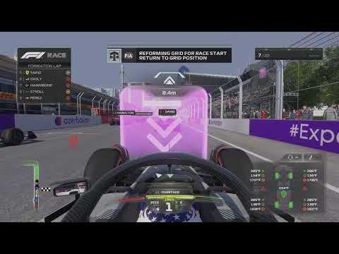 F1 23 My Team S2 R4 Baku Laps 1-18 have been Wild Crazy and Exciting with2 Red Flags