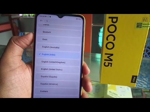POCO M5 Language change solution / default language to English.