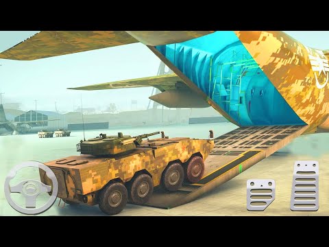 US Army Tank Vehicle Cargo Transporter Simulator 3D -  Android Gameplay