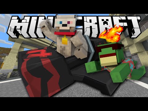 Minecraft - Turbo Kart Racers Minigame - MARIO KART IN MINECRAFT