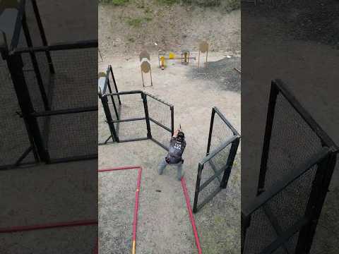 IPSC Stage - Drone POV - Shot @CityOfBrisbanePistolClub filmed by @AntonioIPSC_ #cz #handgun #ipsc #9mm