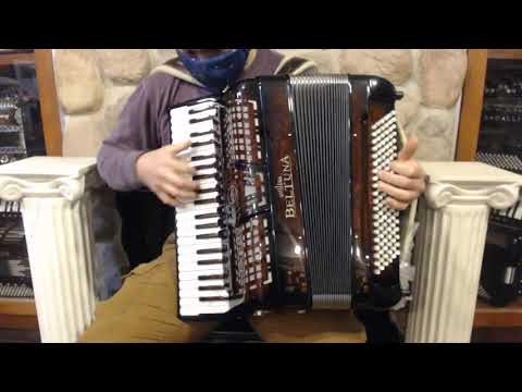 BELTPREIIILLMWR - Walnut Root Beltuna Prestige III Piano Accordion LLM 42 120 $9499