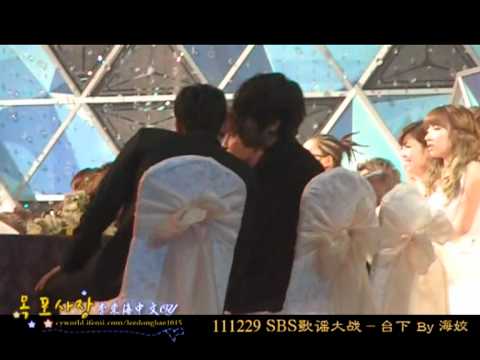 [Fancam] 2011 SBS Gayo Daejun - Donghae and Siwon [cr:as tags]