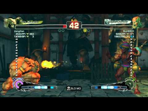 SSF4 AE 2012: Zangitan (Zangief) vs BuriBRIO (Dhalsim) - Xbox Live Ranked Matches
