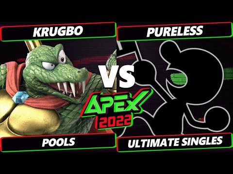 Apex 2022 - Krugbo (King K. Rool) Vs. Pureless (Mr. Game & Watch) - SSBU Ultimate Tournament