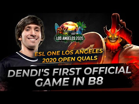 First Official Game of Dendi in B8 - Dota 2 Replay Full Gameplay