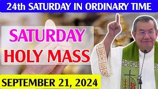 ✅DAILY HOLY MASS LIVE TODAY - 4:00 AM Saturday SEP 21, 2024 | Saturday of week 24 in Ordinary Time