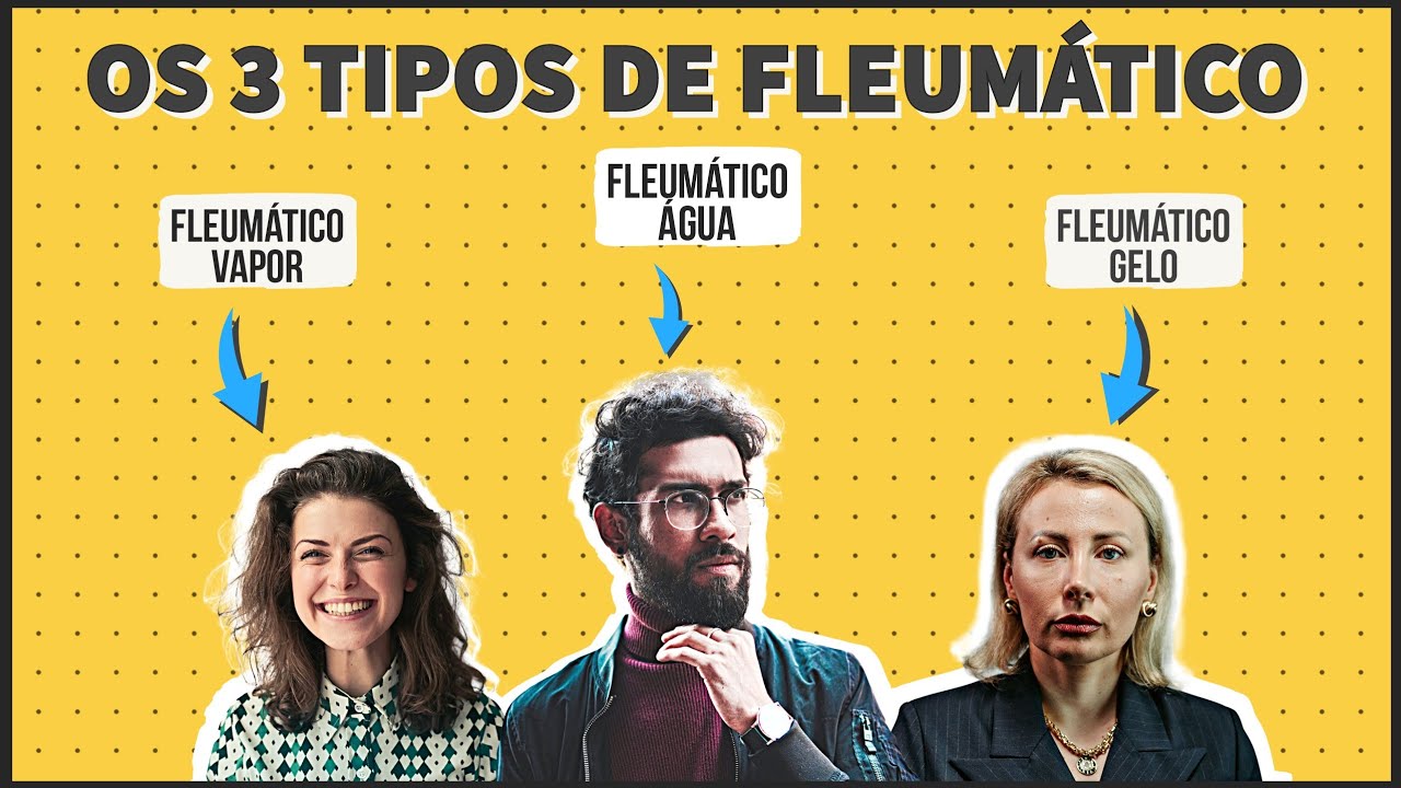 Conheça os 3 tipos do temperamento Fleumático - Fleumático Vapor, Água e Gelo.