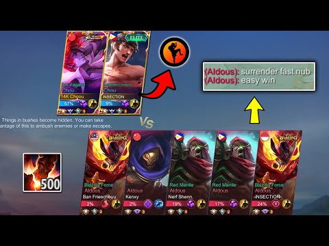 iNSECTiON + CHOOU vs 5 ALDOUS 500STACKS