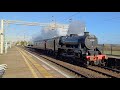 Black 5 No. 44871 Steaming Through Cheddington on Monday 25th November 2024.