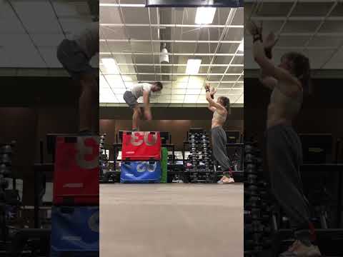 Failing my way to success. 40” box jumps while teaching it at the same time. Keep getting 38”