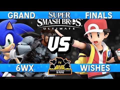 Smash Ultimate Tournament Grand Finals - 6WX (Snake / Sonic) vs Wishes (Pokemon Trainer)  CNB 170