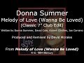 Donna Summer - Melody of Love (Classic Club Edit) LYRICS - SHM "Melody of Love" 1994