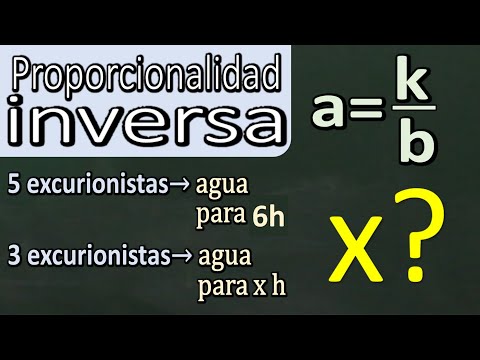Problema de proporcionalidad inversa. Razonamiento. Matemáticas Básicas