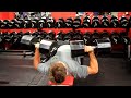 Skinny Kid Dumbbell Presses 140LBS *CRAZY*