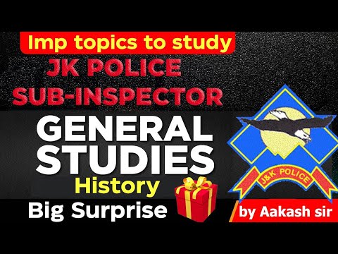 Jkp Sub Inspector Preparation | How to Study History| 20 Marks Expected | @Career Success