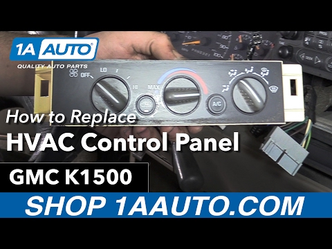 How to Replace HVAC Control Panel 88-98 GMC K1500