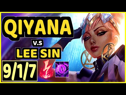 STEFAN (QIYANA) vs LEE SIN - 9/1/7 KDA JUNGLE CHALLENGER GAMEPLAY - EUW