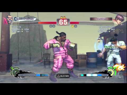 GaSsToN (Balrog) Vs elwoodblues85 (Guy) SSF4 AE Ranked Matches - PSN