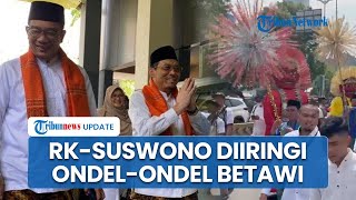 RK-Suswono Daftar Pilkada Jakarta Diiringi Ondel-ondel Betawi, Ratusan Pendukung Ikut Turun ke Jalan