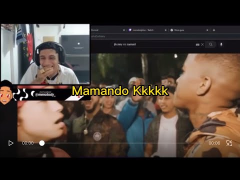 Meno tody reagindo a jhony mc vs xamuel (pegou fogo 🔥)
