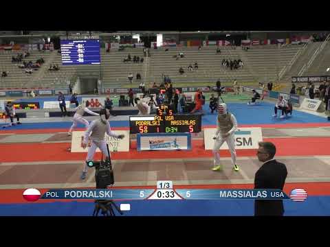 2023 134 T64 25 M F Individual Torino ITA GP RED MASSIALAS USA vs PODRALSKI POL