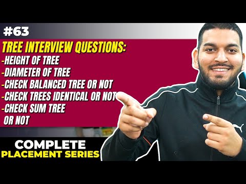 Lecture 63: Binary Tree FAANG Interview Questions || Part-1