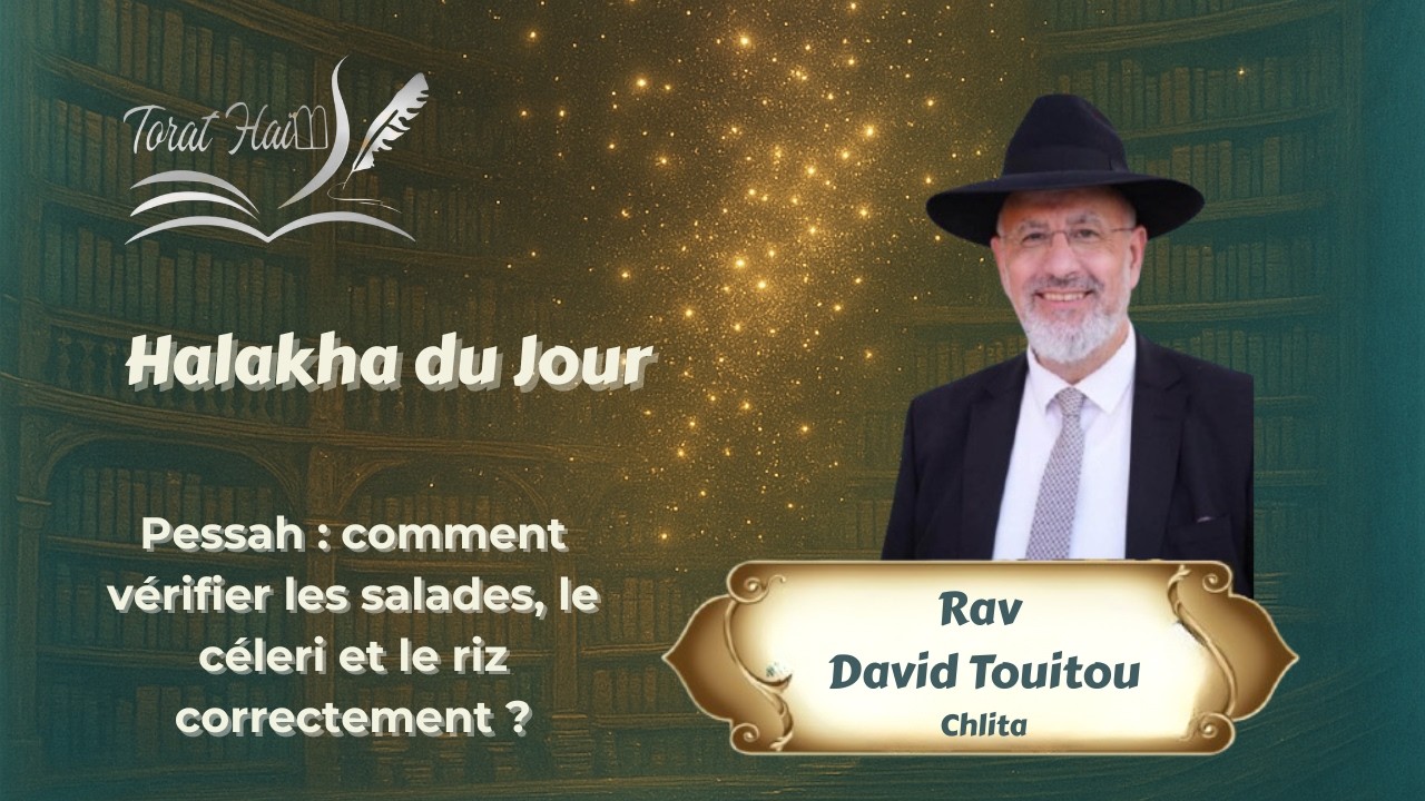 Pessah : comment vérifier les salades, le céleri et le riz correctement ?