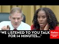BREAKING NEWS: Jim Jordan & Stacey Plaskett Have Sudden Clash Over Rules At Weaponization Hearing