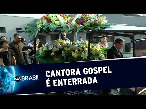 Corpo de cantora gospel que morreu após cirurgia plástica é enterrado | SBT Brasil (21/09/2019)
