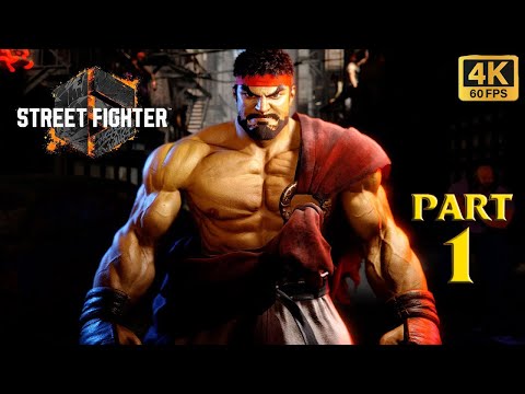 STREET FIGHTER 6 PlayStation 4k Story Mode Walkthrough Gameplay Part 1 [World Tour]-  No Commentary