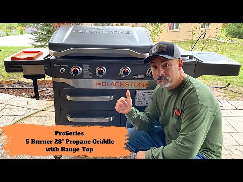 NEW 2022 Blackstone ProSeries 5 Burner 28" Propane Griddle with Range Top