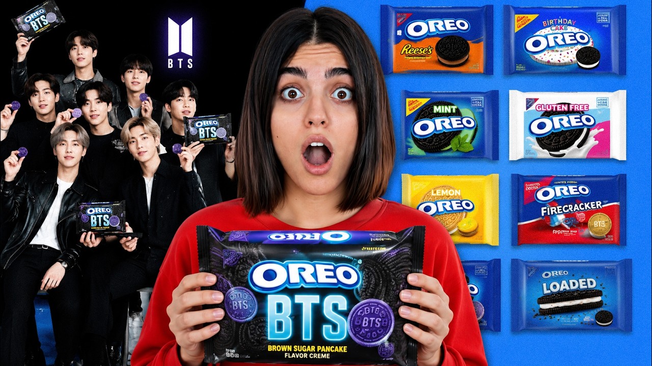 تمام طعم‌های Oreo امتحان کردم و رتبه‌ بندی‌شون کردم! 🍪 عجیب‌ترین محصول بی‌ ?