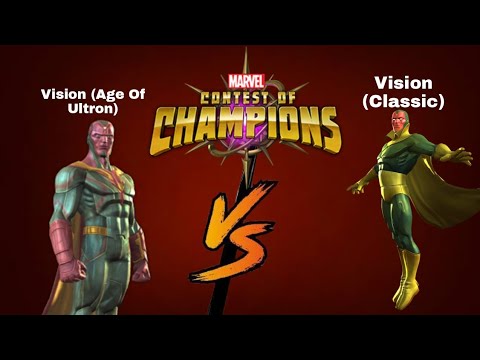 Vision Vs Vision | Age Of Ultron Vision Vs Classic Vision | Marvel Contest Of Championship