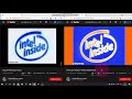 Intel Logo History In G Major 4 Spilt Version