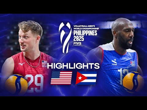 USA 🇺🇸 vs. Cuba🇨🇺  - Highlights | Men's World Championships 2025
