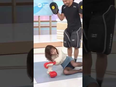 古川アナがミット打ちした結果ｗ #ai #announcer #美女