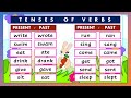 BASIC ENGLISH LESSON 19 / PAST & PRESENT TENSE OF VERBS / GRAMMAR & READING SKILLS /
