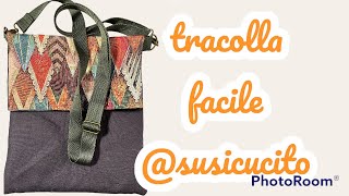 Tracolla facilissima senza cerniera | tutorial per principianti #714