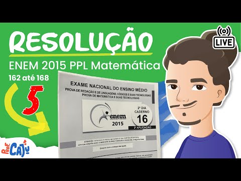 🔴 [ENEM 2015 PPL] Correção Live 05 (questões de 162 até 168)