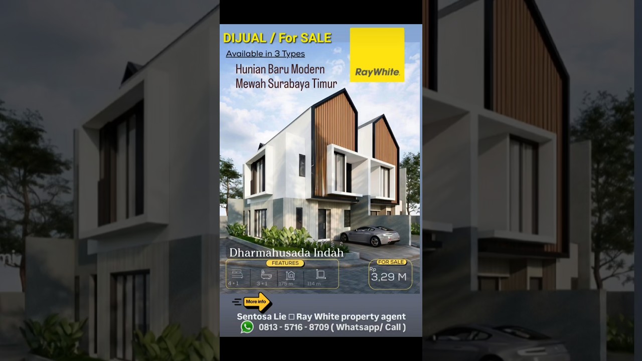 New Only 3 Billion Sold New House Dharmahusada Indah Barat - Modern Luxury Residence East Surabaya Near Unair, ITS Campus, Atlas Sport Center, Galaxy Mall - 3 New Units in a Row - Bonus Upper Water Tank and Lower Water Tank
