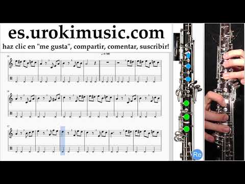 Tutorial de Oboe Beethoven - Für Elise Clases Notas Parte#2 um-b927