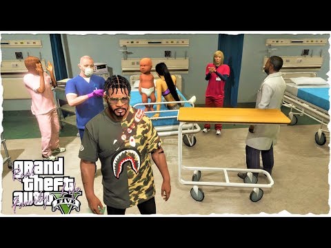 GTA 5 REAL LIFE MOD | #12 NACE MI HIJO & AYUDO A LA GENTE REAL FAMILY LIFE MODS)🏡