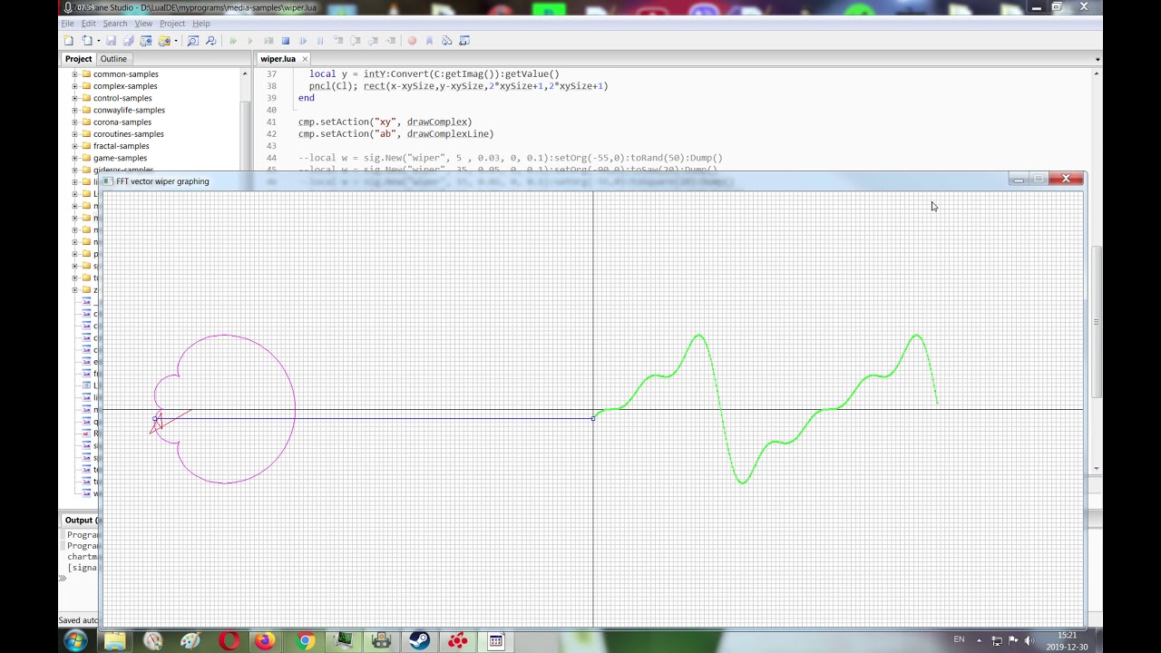 FFT is beautiful. Frequency domain visualizer in Lua