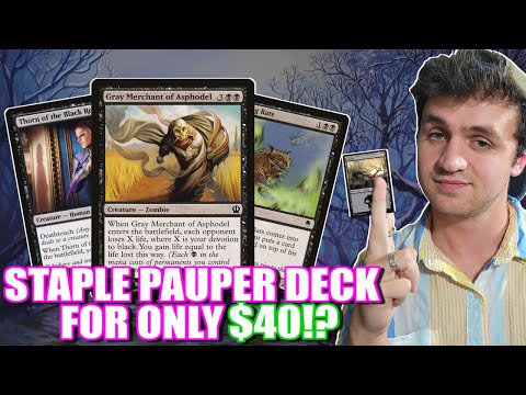 UNBOXING $40 Mono Black Devotion For Pauper! Deck Tech for Magic: The Gathering