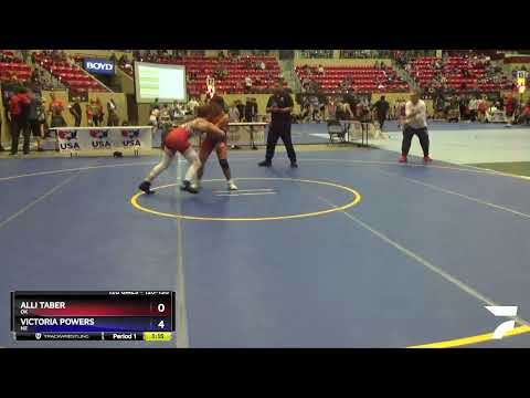 120-130 Lbs Round 1 - Victoria Powers, NE Vs Alli Taber, OK C702