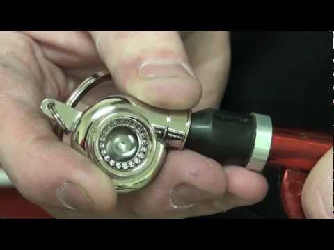 Ball bearing turbo keychain